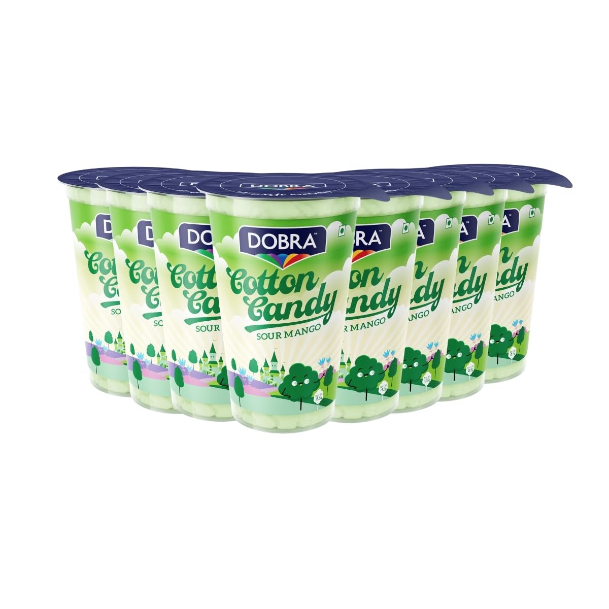 Dobra Cotton Candy Party Pack - Green | Sour Mango Flavour | Kachcha Aam | Candy Floss, Buddhi ke baal | Sleepovers, Party favours, Birthday Parties | 13.5g x Pack of 8 | (B0D4V25JH4) Amazon Price History, Amazon Price Tracker