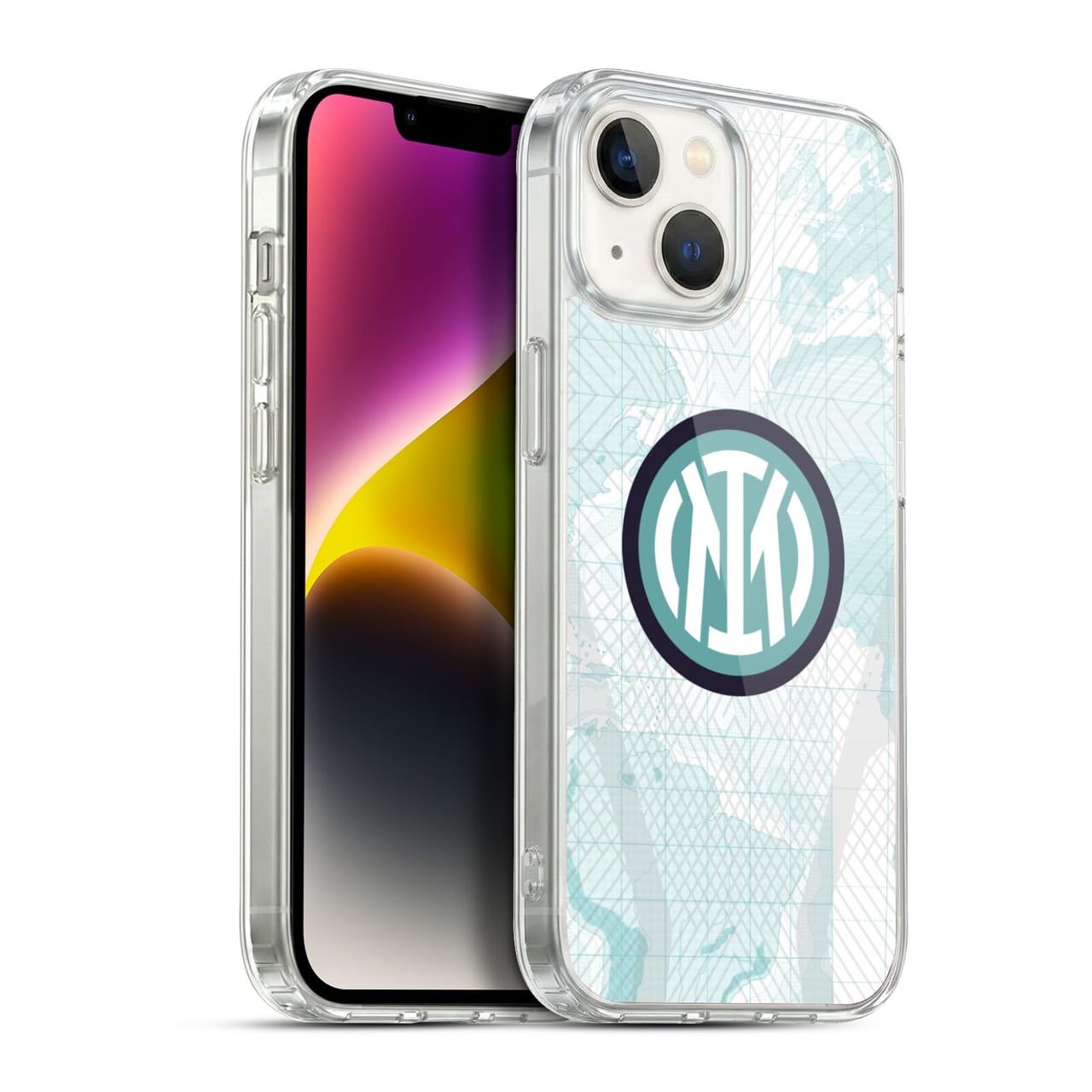 Head Case Designs Licenza Ufficiale Inter Milan Away Kit Stemma 2022/23 Custodia Cover in Morbido Gel Compatibile con Apple iPhone 14