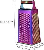 Vista 6 de DOITOOL 4 ralladores de frutas, ralladores de frutas cítricas Zester de metal, ralladores triangulares de limón para cocina, limón, pimienta