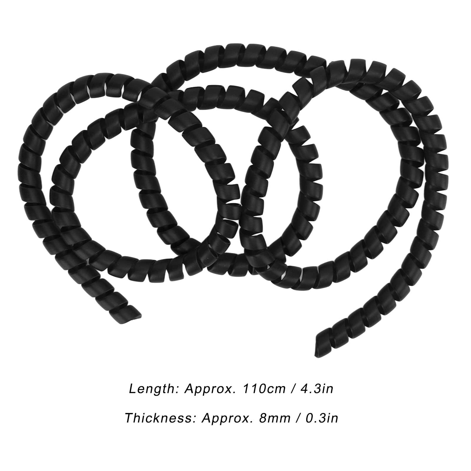 Naroote Naroote Spiralna Owijka na Kabel Wytrzymały Plastik Pełna Ochrona 360° do Hulajnogi Elektrycznej M365 Pro (WHITE) (BLACK)