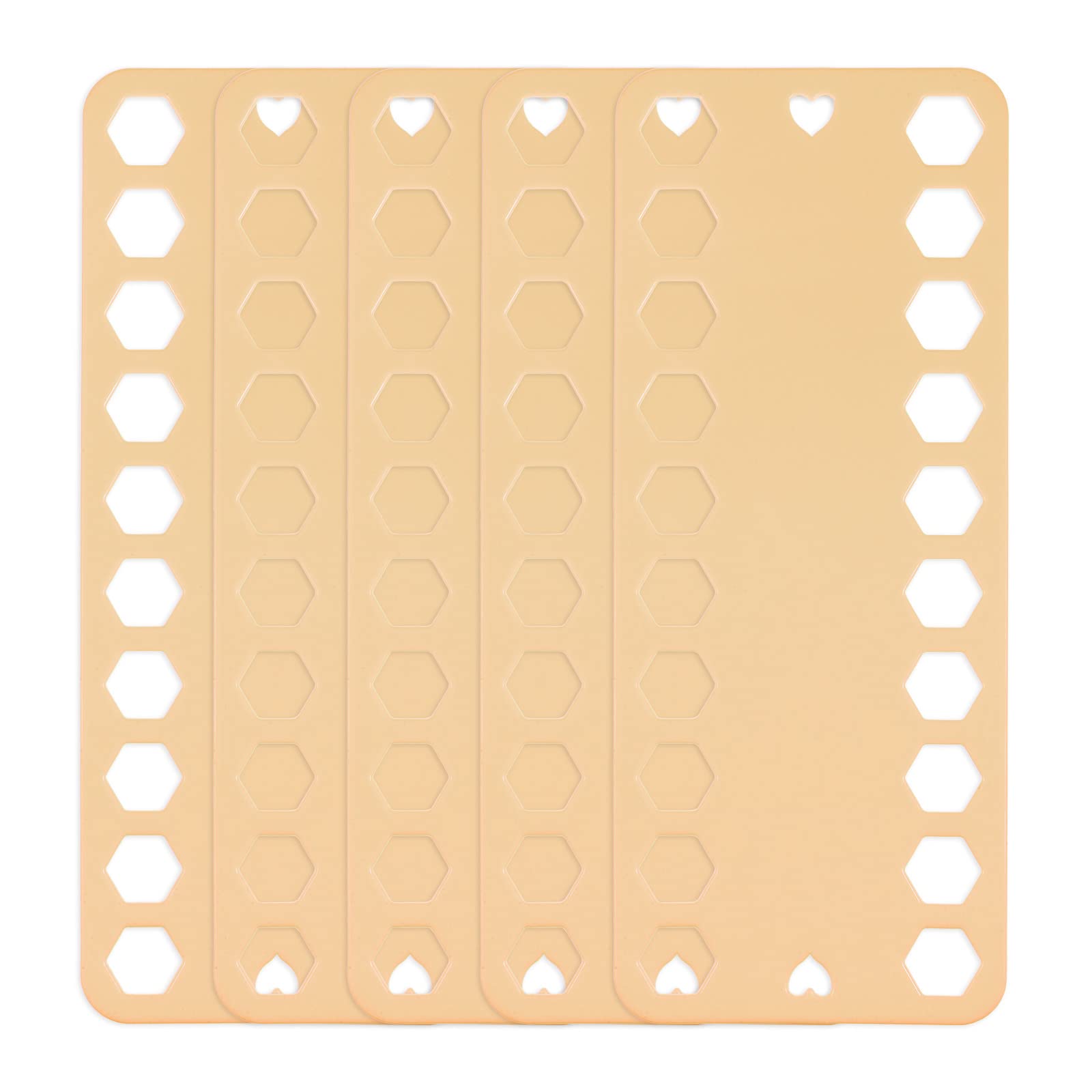 sourcing map 5pcs Embroidery Floss Organizer Cards 20 Positions PP Plastic 7.68" x 3.15" Cross Stitch Thread Holder for Sewing Needlework Thread Holder, Lemon Yellow