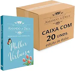 Caixa 20 Devocionais Amando a Deus Mulher Virtuosa | Formato Bolso | Kit Econômico para Evangelização, Ministérios, Igrejas e Presentes Cristãos