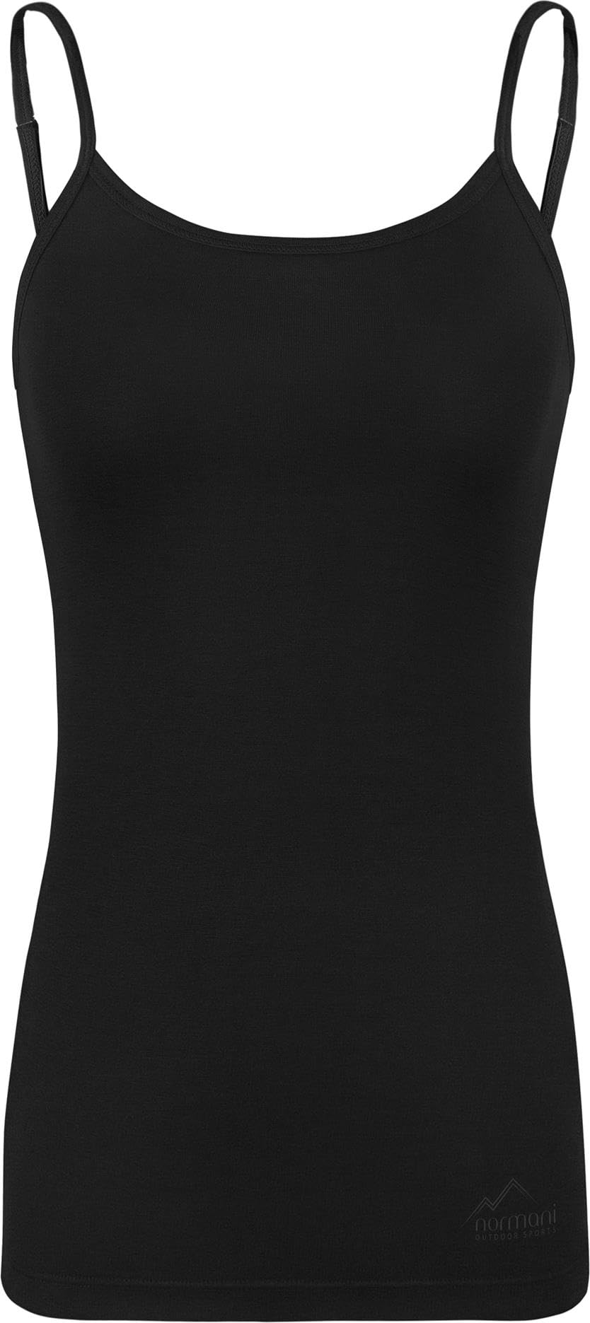 Damen Merino Top Spaghettiträger Trägertop Unterhemd Ärmelloses Shirt Unterwäsche Tanktop aus 100% Bio-Merinowolle - Atmungsaktives Sportunterteil