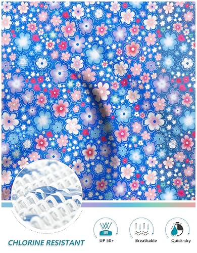 Image of Kayrth Women's High Waisted Swim Skirt with Zipper Pockets Tummy Control Bathing Suit Swimsuit Tankini Bottoms