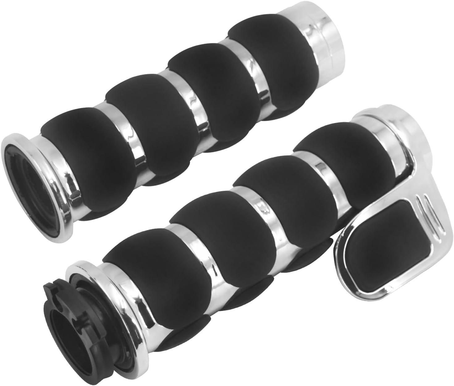 1 inch Handlebar Grips 25mm Aluminum Hand Grips Compatible with Harley Touring Softail Dyna Sportster XL883 1200 XR VRSC