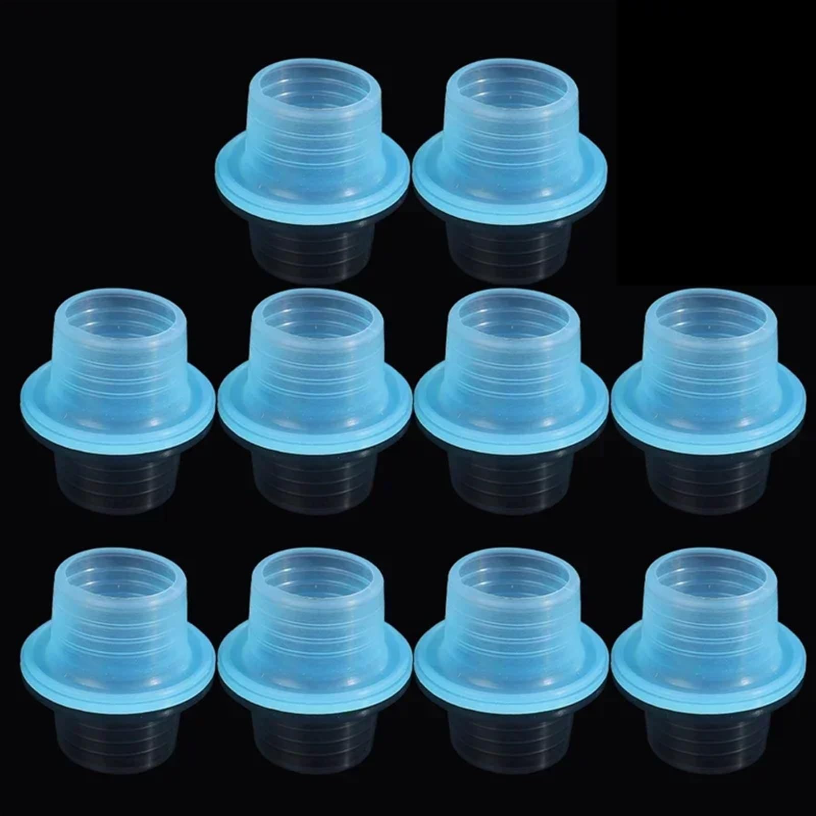 Junta de sellado a prueba de fugas for grifo, arandela de sellado de manguera de tubo de goma, junta de silicona for enchufe de plomería, prevención de fugas, 60/10 Uds.(B Blue,60PCS)