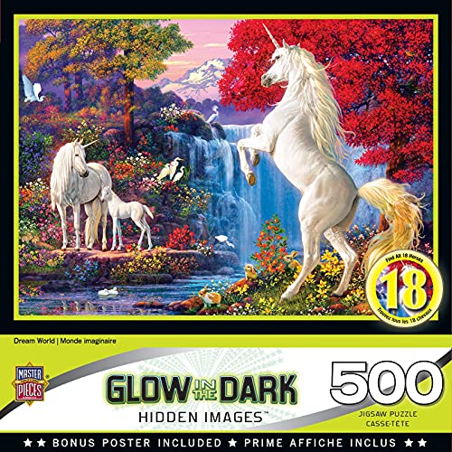 500 Piece Jigsaw Puzzle for Adult, Family, Or Kids - Dream World by Masterpieces - 15"X21" - Family Owned American Puzzle Company