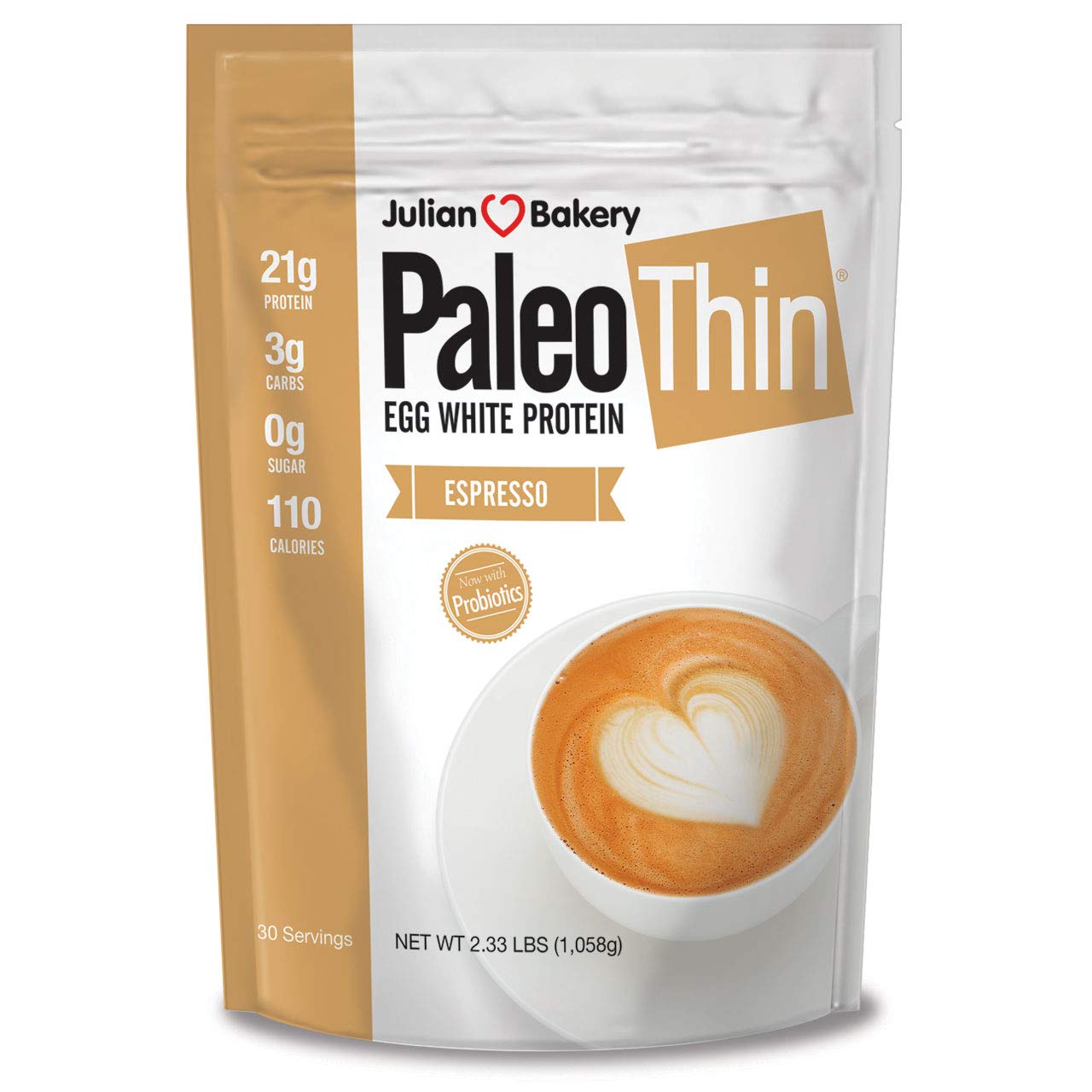 Julian Bakery Paleo Thin Espresso Protein Powder 21g Egg White