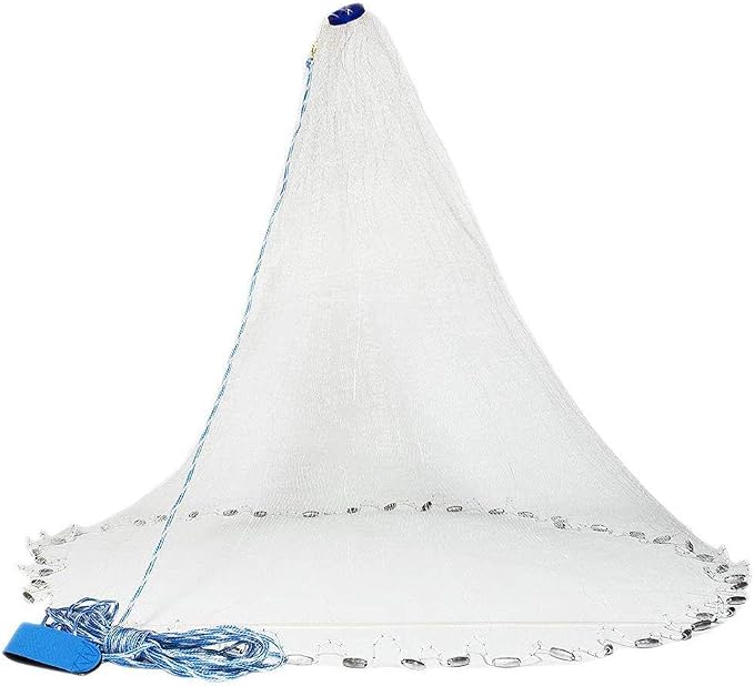 Wurfnetz Cast Net 6ft - 2m Köderfischnetz Stellnetz Reuse NEU
