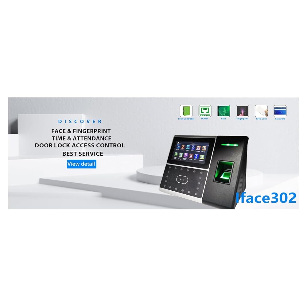 Iface302 TCP/IP Biometric Face Attendance System Australia | Ubuy