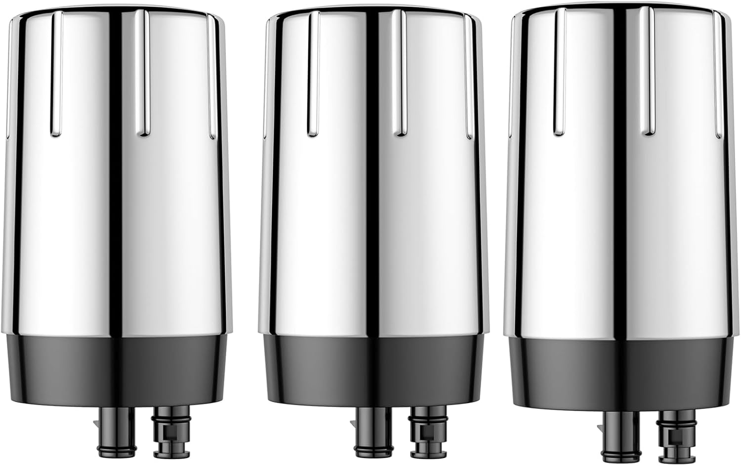 3 Pack Faucet Filter Cartridges, Replacement Fit for All Brita Faucet Filter, Brita 36311 On Tap Water Filtration System, FR-200, FF-100 Replacement Filter, Silver (Silver)