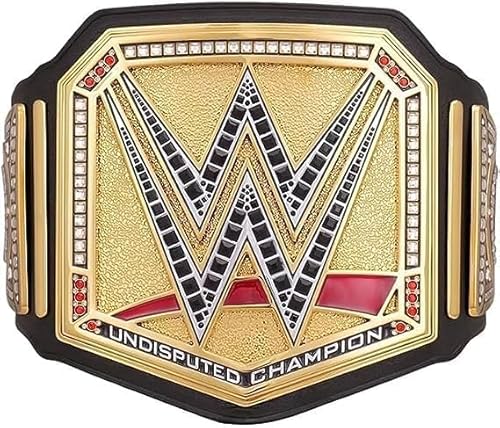 WELL PERFORM Undisputed Championship Title Belt Replica, World Heavyweight Wrestling Championship Title Belt - Adult Size - 5mm - 4.5lbs - 52 Inches Length