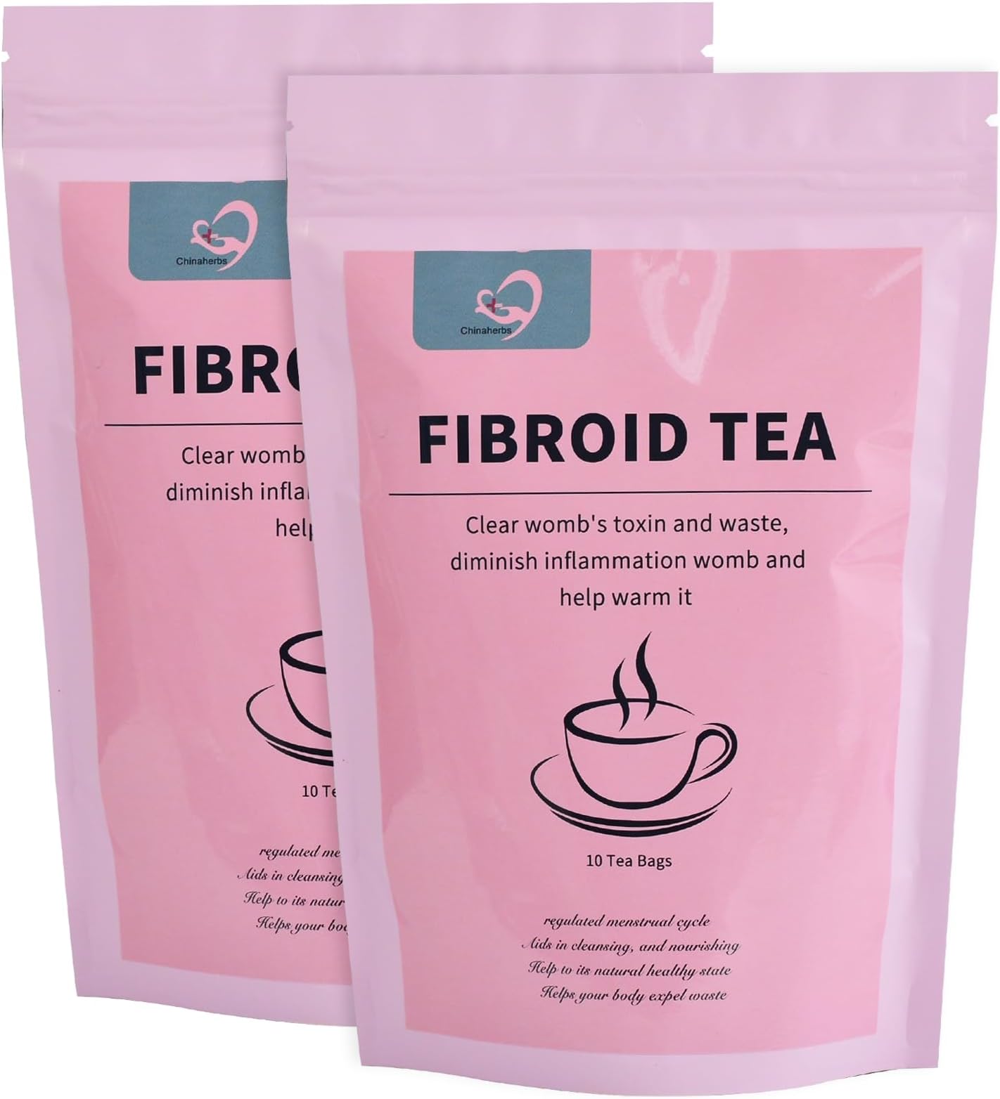 Aromlife Natural Fibroid Tea Pack of 2, Fibroid Shrink & Ovarian Cysts Natural Remedy, Fertility Tea for Women Conception and Hormone Balance with Brown Sugar, Flos Lonicerae