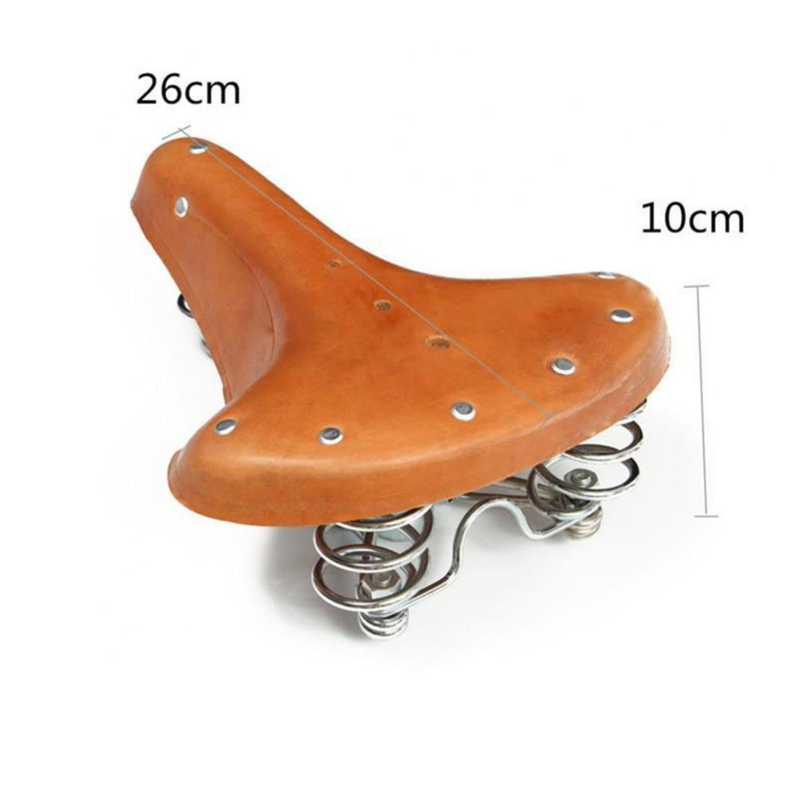 Selle De Vélo Vintage En Cuir Avec Ressorts Métalliques Image stock - Image du cycliste, lifestyle: 35258373