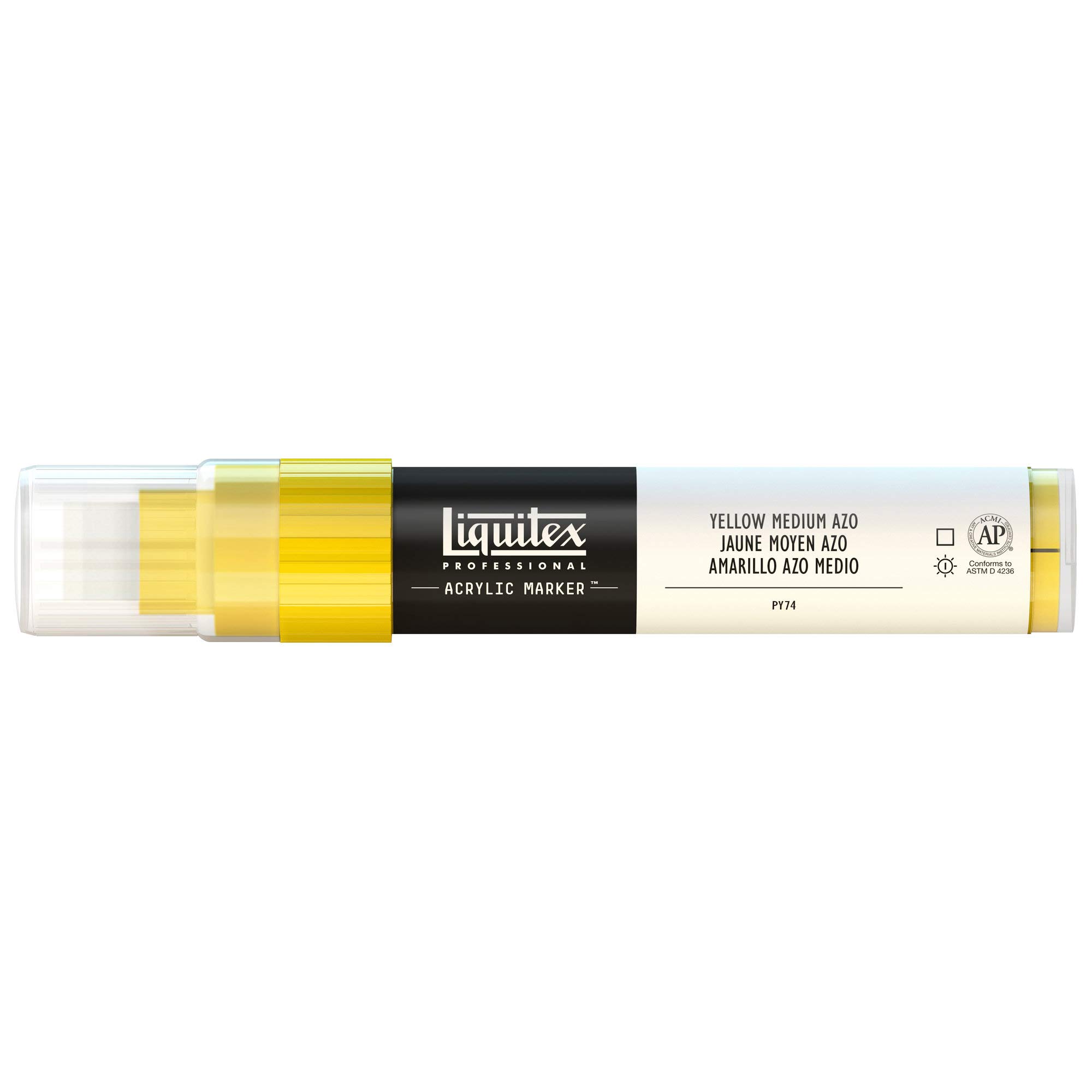 Liquitex Professional Paint Marker with 8-15 mm Wide Nib - Yellow Medium Azo โ image 1