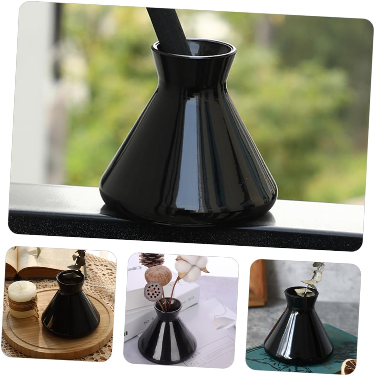 Ciieeo Nordic Bottle Decorative Dried Flower Holder Essential Oil Diffuser for Home Office Elegant Design with Craftsmanship Friends and Family