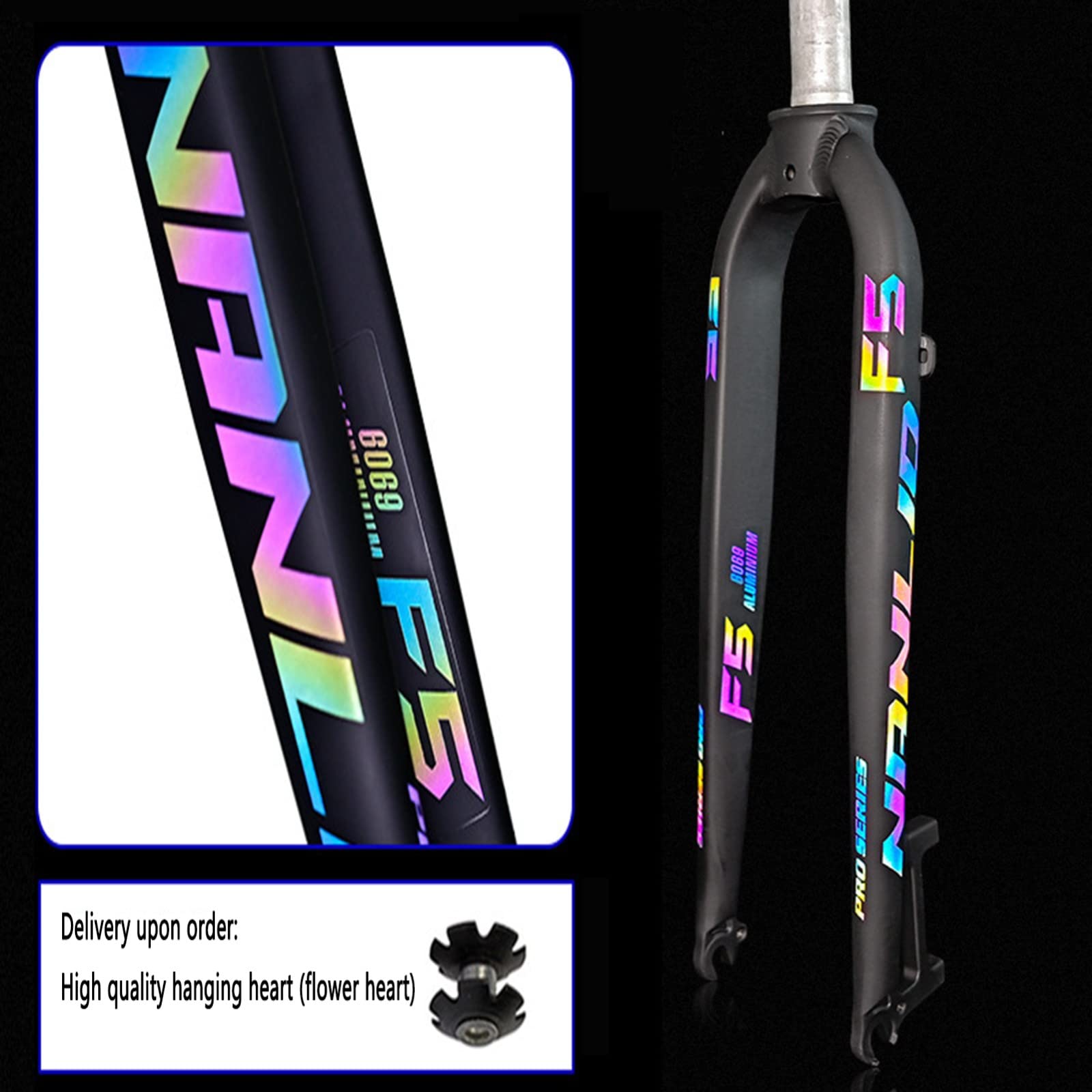 Forcella Rigida MTB In Lega Alluminio 7075 Per Bici 26/27.5/29 Pollici - Leggera, Resistente, Per Freni A Disco