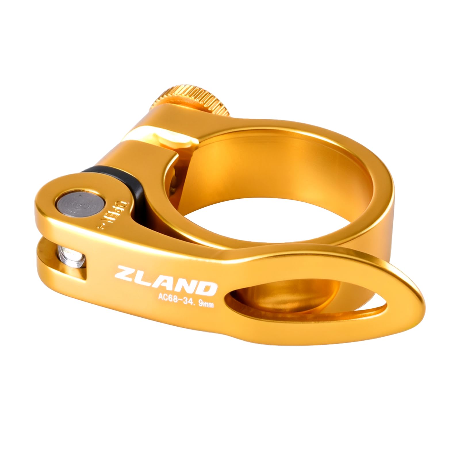 TRIWONDER Bike Seat Post Clamp (Gold, 34.9mm)