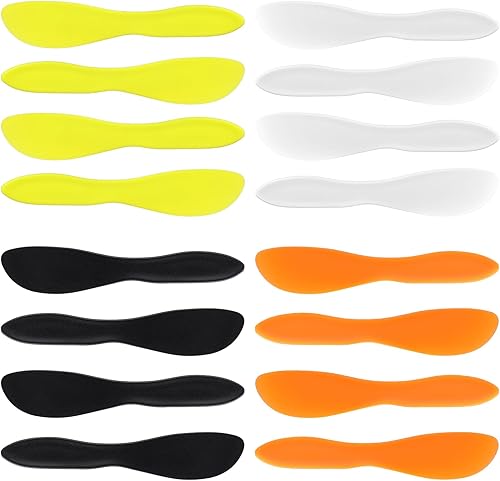 Miniatura 8 de KALIONE 16 cuchillos de cocina para glaseado de cocina de 7 pulgadas, esparcidor de mantequilla de plástico versátil, cuchillo multiusos para