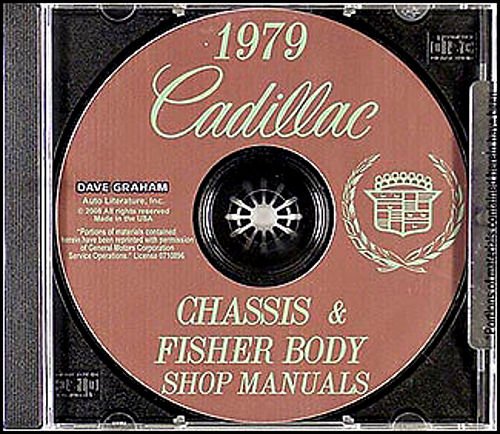 1979 Cadillac Repair Shop Manual and Body Manual on CD-ROM