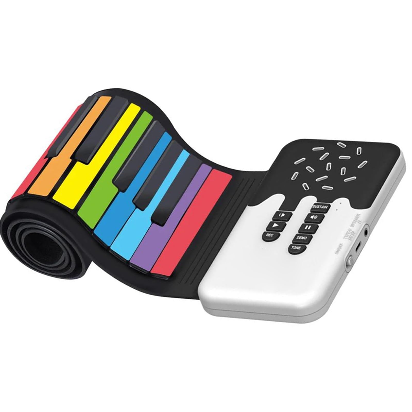 Pianina Dla Początkujących 49 Klawiszy Klawiatura Cyfrowa Wewnętrzny Bęben Model Funkcja Elektroniczny Ręczny Wałek Pianino Wejście USB Wyjście MIDI Miękki Silikon