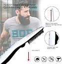 UCRAVO Ultra Quality Electric Beard Straightener Quick Hair Styler for Men Hair Comb Massage Beard Comb Multifunctional Curly Hair Straightening Comb Curler(Multi) gallery image