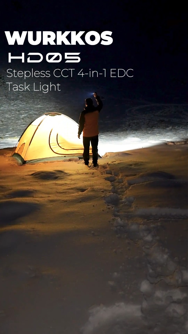 Image of Wurkkos HD05 Flat EDC Flashlight, 3100 Lumens 4-in-1 LED Rechargeable Flashlight with UV, Red Light & Foldable Rotatable Side Light, USB-C High Lumens Flashlights, IPX6 for Camping,Outdoor,Work
