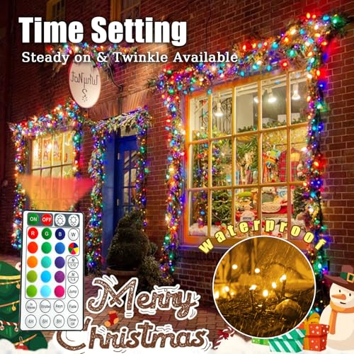 Voolex SSLX-Y(IC) Rgb Halloween Christmas Lights 200 Led 66Ft, Decorative Led Color Changing Lights With 24 Modes Remote Control - Waterproof Indoor Outdoor Led Christmas String Lights thumb #5