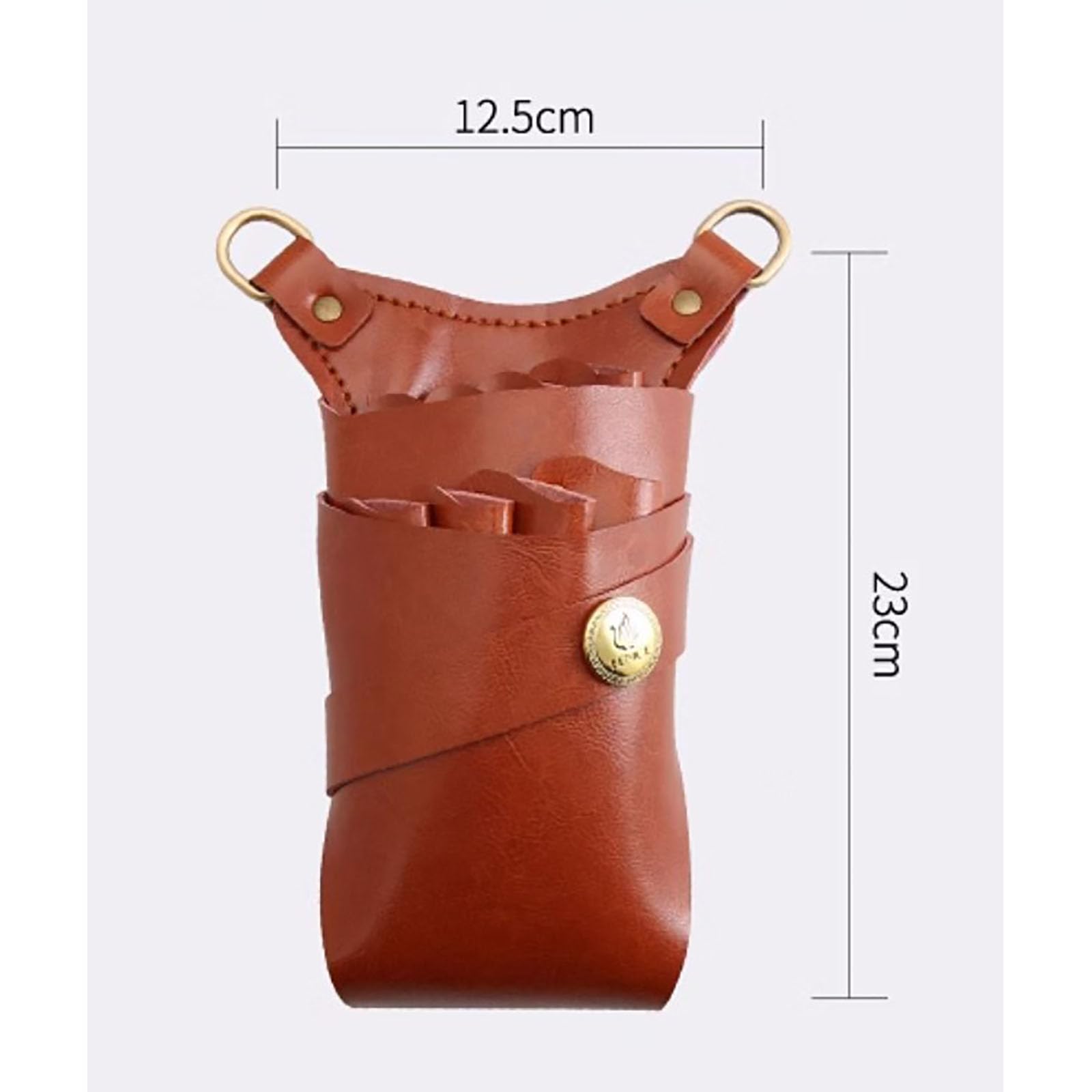Fondina per forbici da barbiere， Fondina for pettine for cesoie con cintura in vita, custodia spa for parrucchiere for parrucchieri | Brown