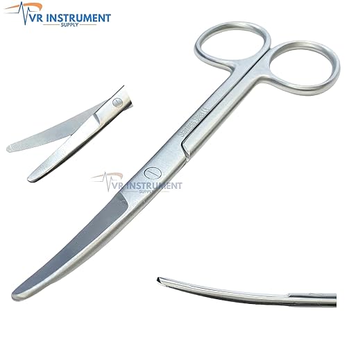 Miniatura 2 de Mayo Tijeras curvadas de 5.5 pulgadas para instrumentos quirúrgicos romosromo de acero inoxidable