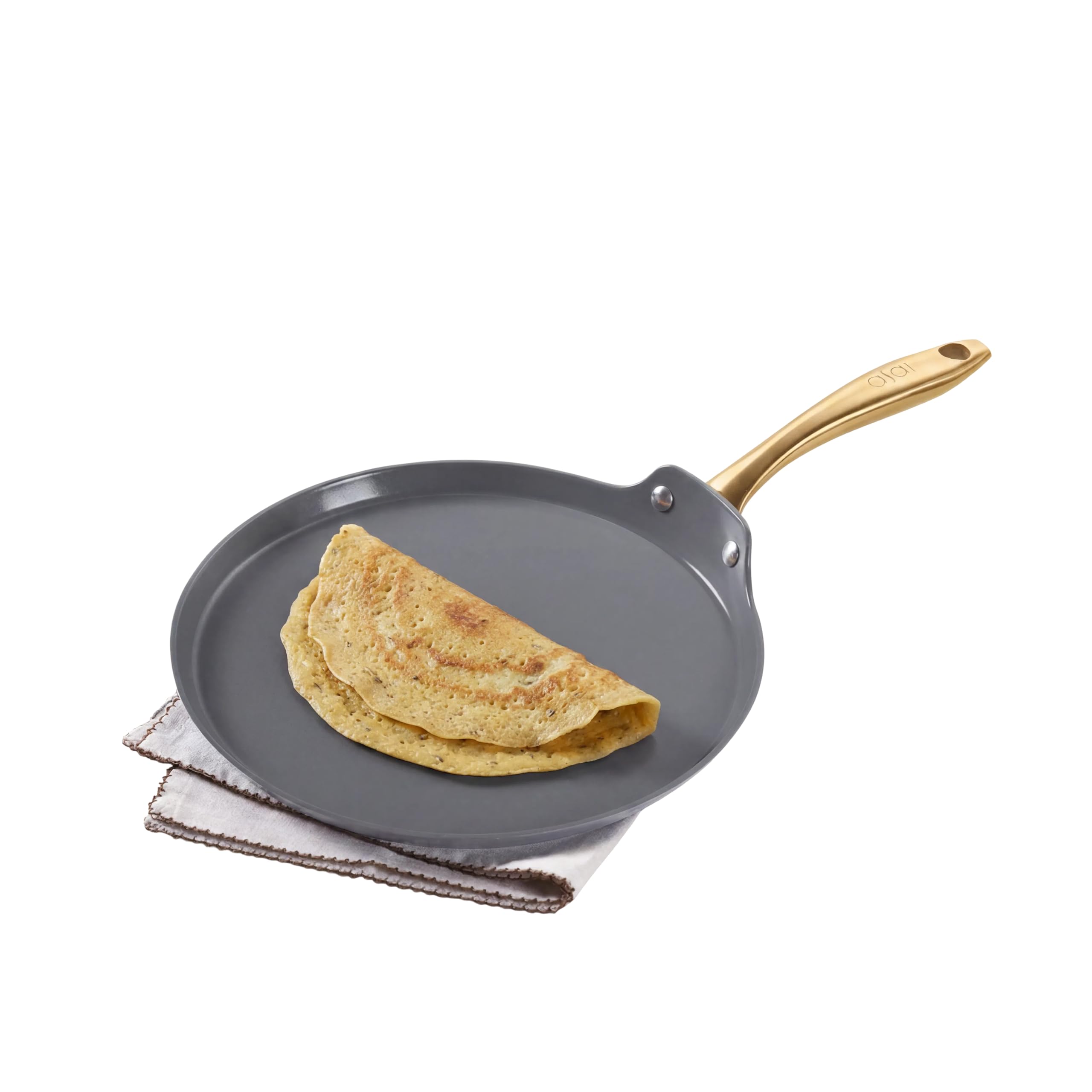 Asai Ceramic Dosa Tawa - Non Stick, Pink -11