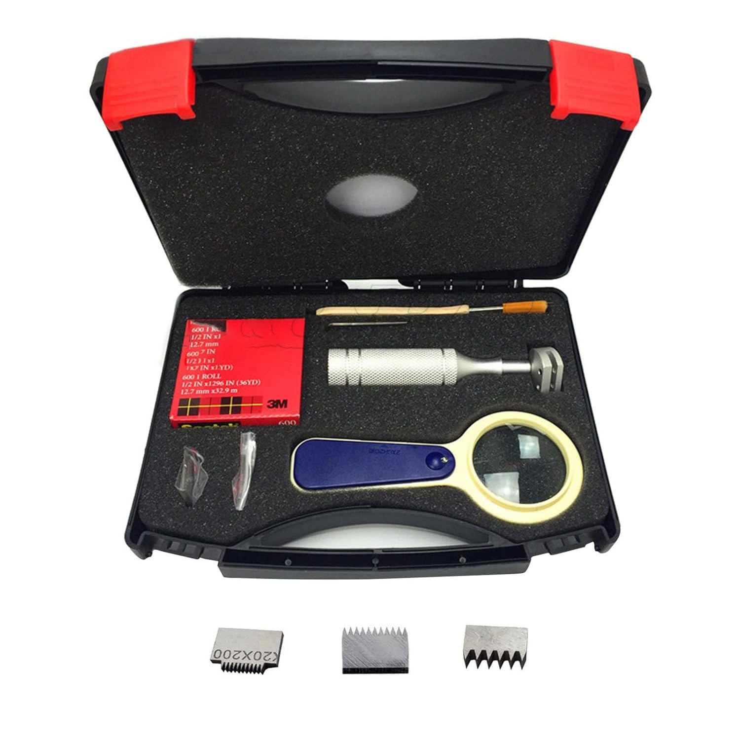 Kit de probador de adherencia de corte cruzado con hoja de 1mm/2mm/3mm, embalaje en caja de plástico