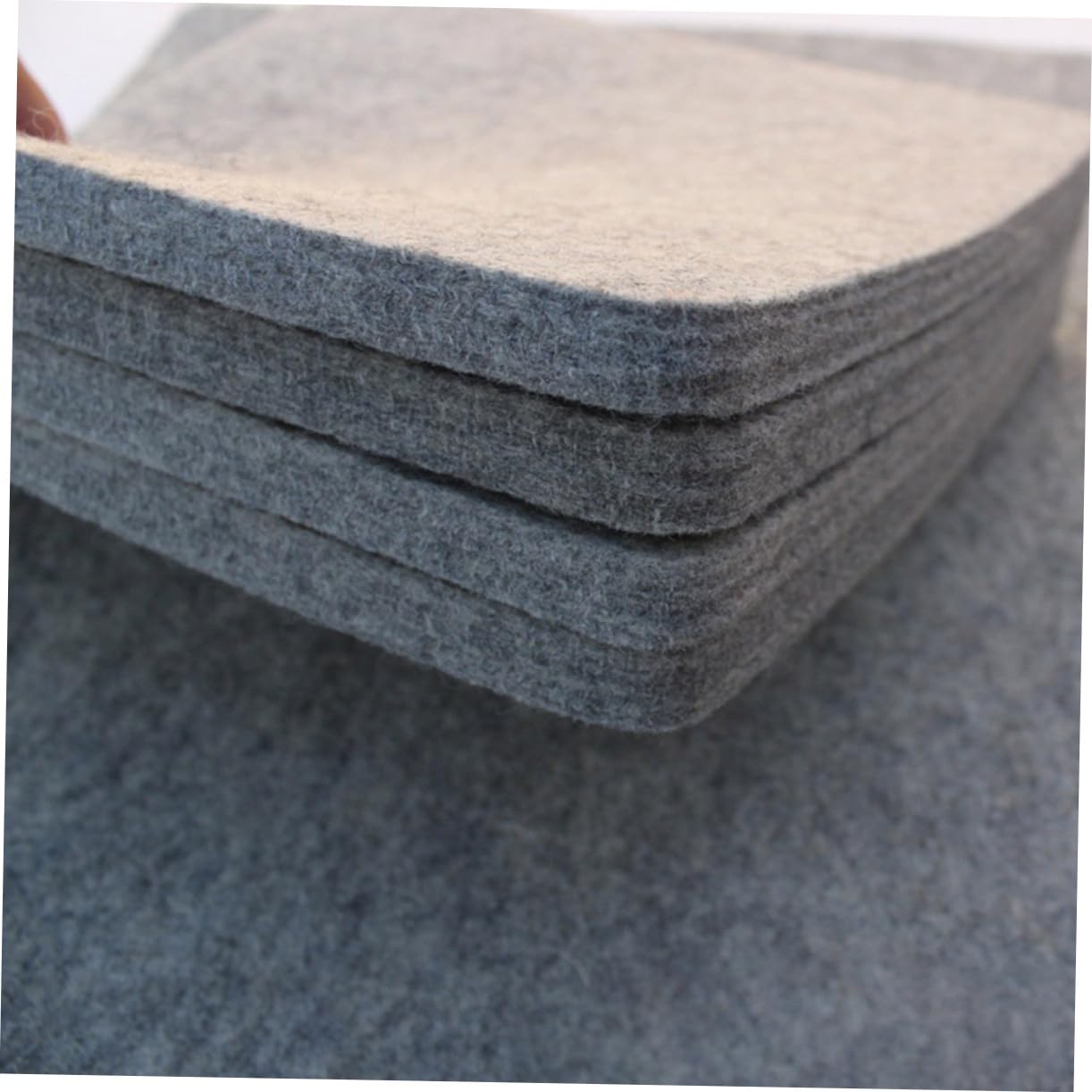 Bügelfilz Bügelmatte aus Filz Hitzebeständig 43x43cm | 1 Stück, Praktisch für Haushalt, Leicht zu Tragen und Verstauen, gegen Glanz und Anbrennen