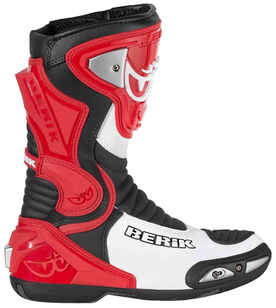 Berik Losail Motorradstiefel, rot, 48 | Leder