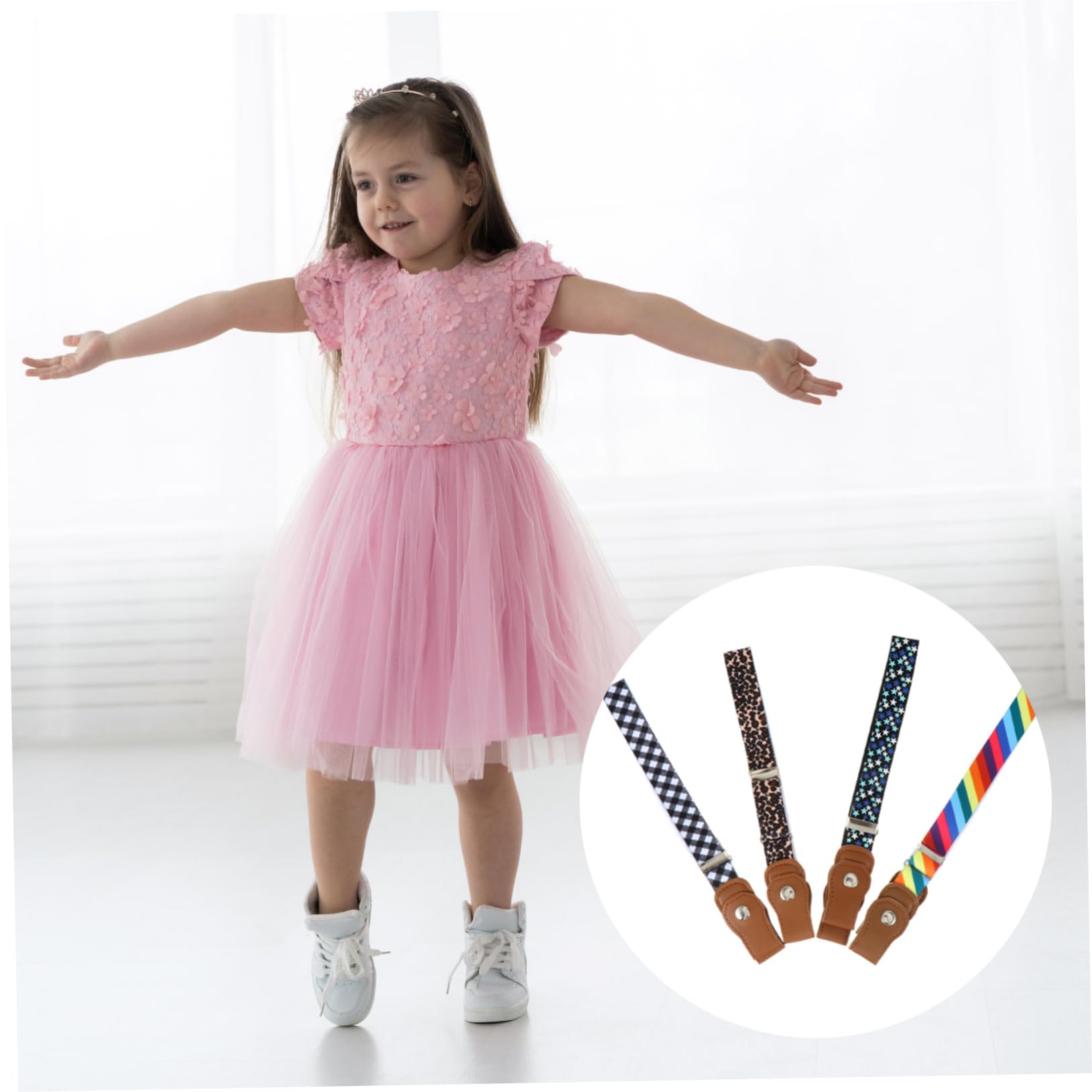 GALPADA 12piezas Cinturones Elásticos Ajustables Para Niño Niña De Diseño y Estampados Cinturilla Elástica Unisex Para Bebés y Niño Niña Para Uso Diario y Actividades Al Aire