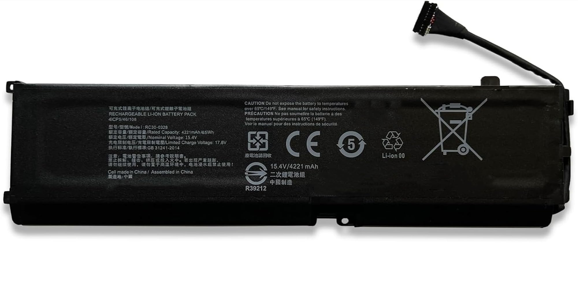 Batterie pour ordinateur portable Razer Blade 15 Base RC30-0328 de 65Wh - 6