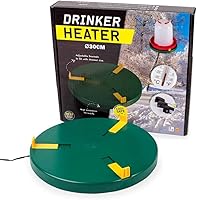 My Favorite Chicken Heated Waterer & Deicer - Electric Poultry Fountain Heater, Freeze-Proof to -20°F, Insulated Base for Winter Outdoor Use