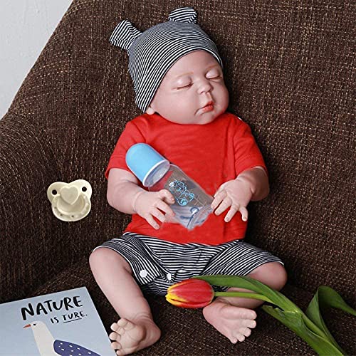 Icradle Reborn Baby Doll 18Inch 45Cm Full Vinyl Silicone Weighted Body Realistic Looking Baby Boy Dolls Real Lifelike Anatomically Correct Newborn Baby Gifts For Age 3+ #TOP1