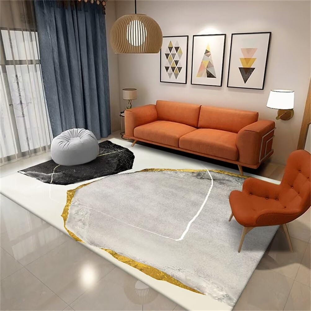 Tapis de sol damier 100x160 gris antidérapant et durable pour chambre d'enfant