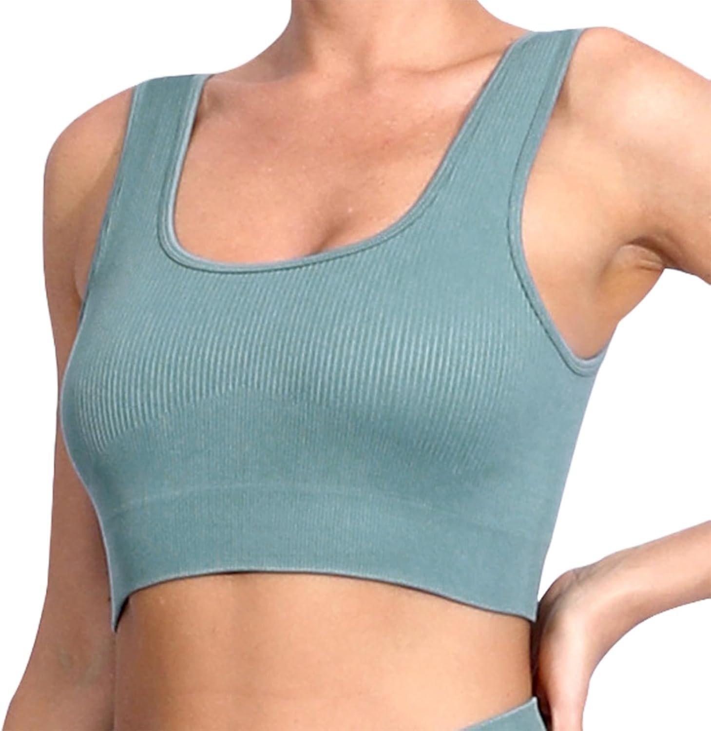 Women's Sports Bra Push Up Bustier Breathable Yoga Bra for Fitness Yoga Jogging Racerback Design Soft & Stretchable