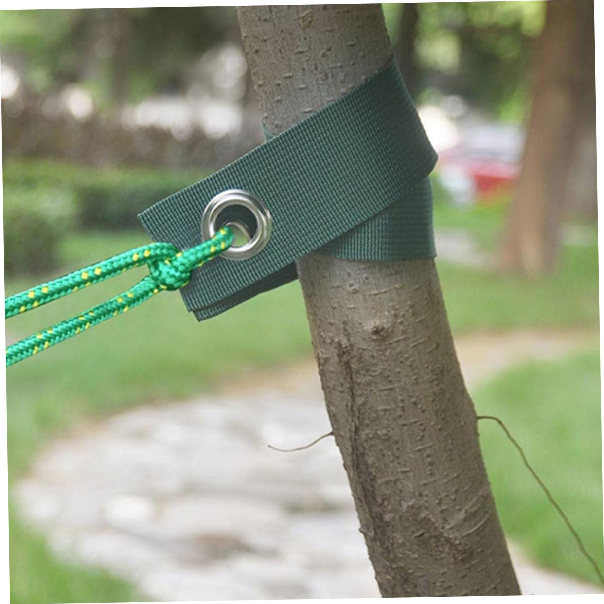 Abaodam Gartenbaum Bindeband Baumstützgurt Pflanzenbinder 3cm Breit 2mm Stark 20m Lang Canvas Baumgurt zur Baumbefestigung und Pflanzenschutz im Garten
