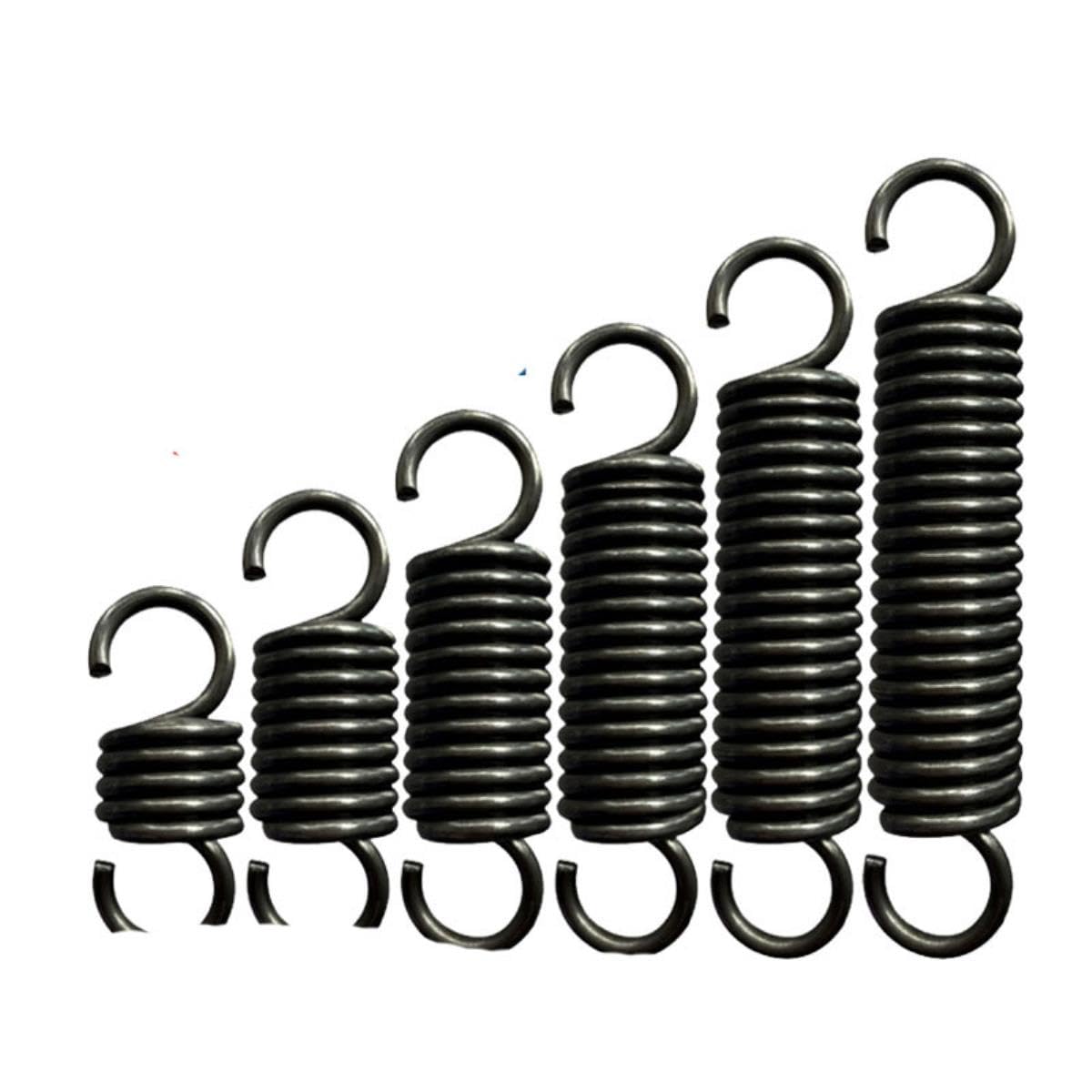 Muelles De Extensión Con Gancho - 10 Piezas, Longitud 45 Mm, Fuerza 1.5 Kg - Ideales Para Tiendas De Campaña, Juguetes Y Proyectos DIY