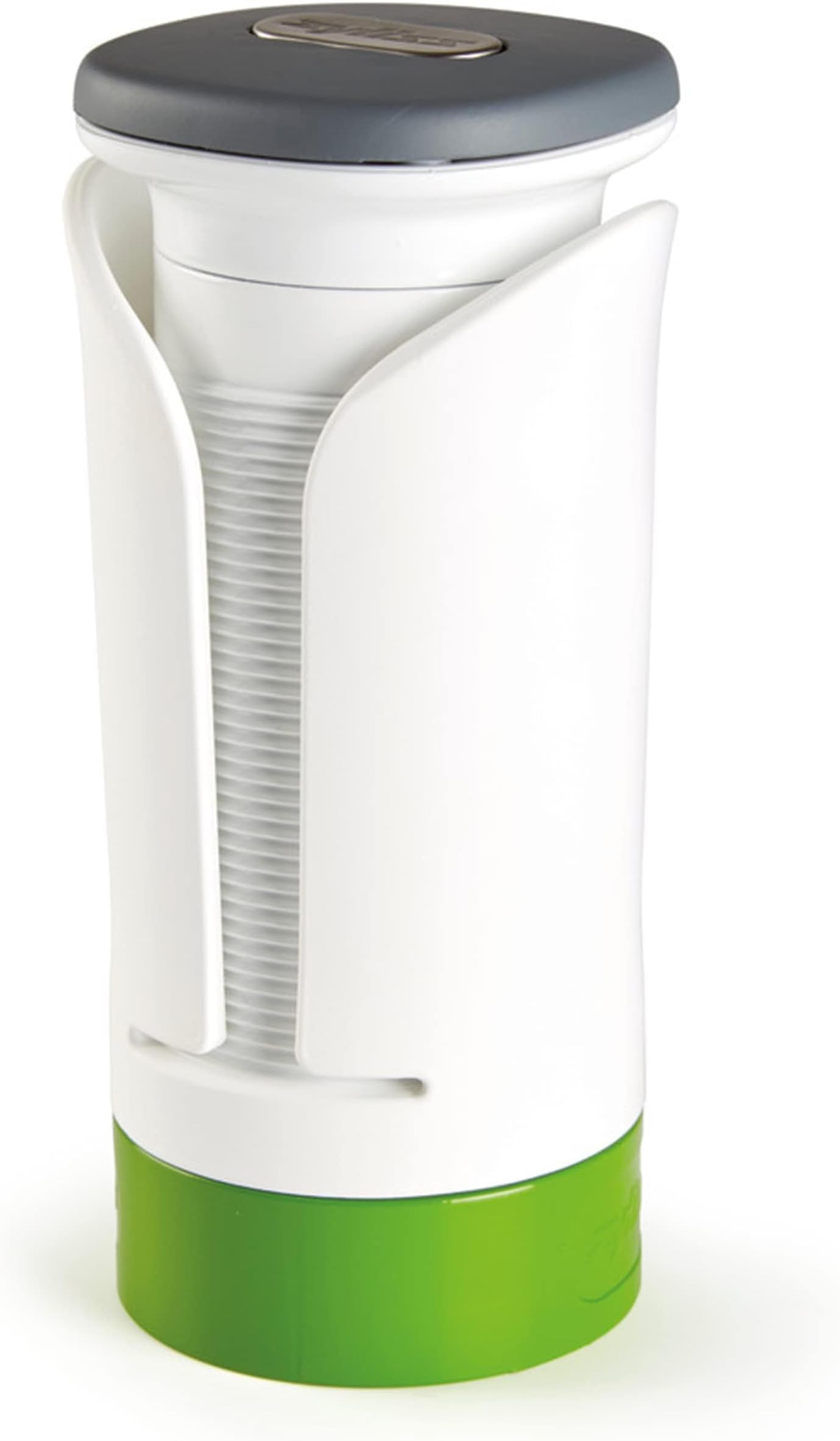 Spiralizer, Food Spiral Cutter/Create Ribbons and Spirals from Vegetables/Includes 2 Blades, Plastic, White/Green, Dishwasher Safe