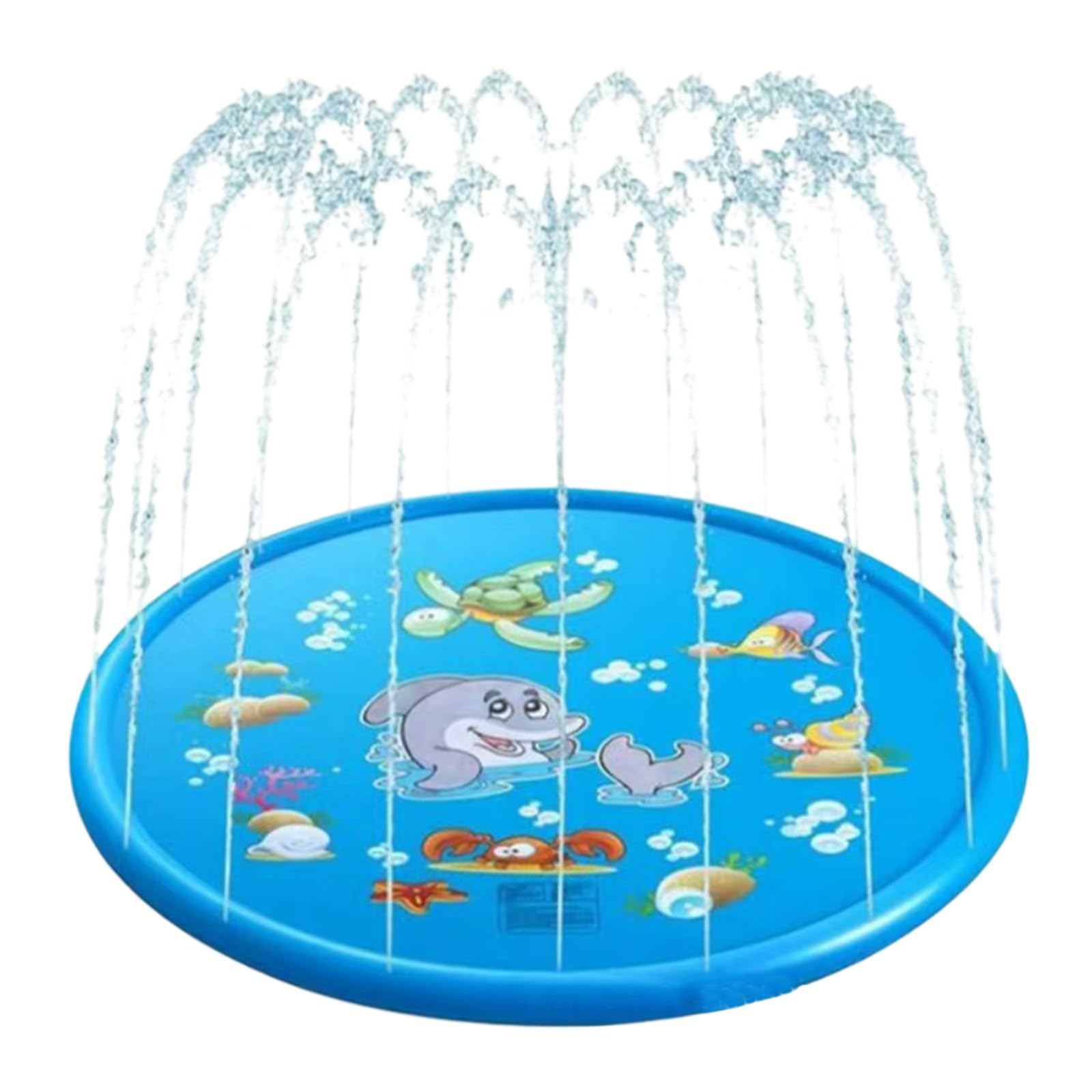 outdoors Splash Pad, Water Splash Play Mat Pad Summer Outdoor, Sprinkler & Splash Play Mat, Summer Garden Outdoor Pool Beach Play Sprinklers Spray Splash Water Toys for Activities Water Toys (A)