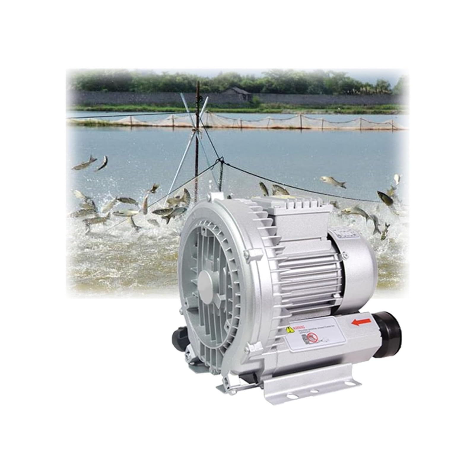 Souffleur à anneau vortex haute pression pour aérateur de bassin et pompe air