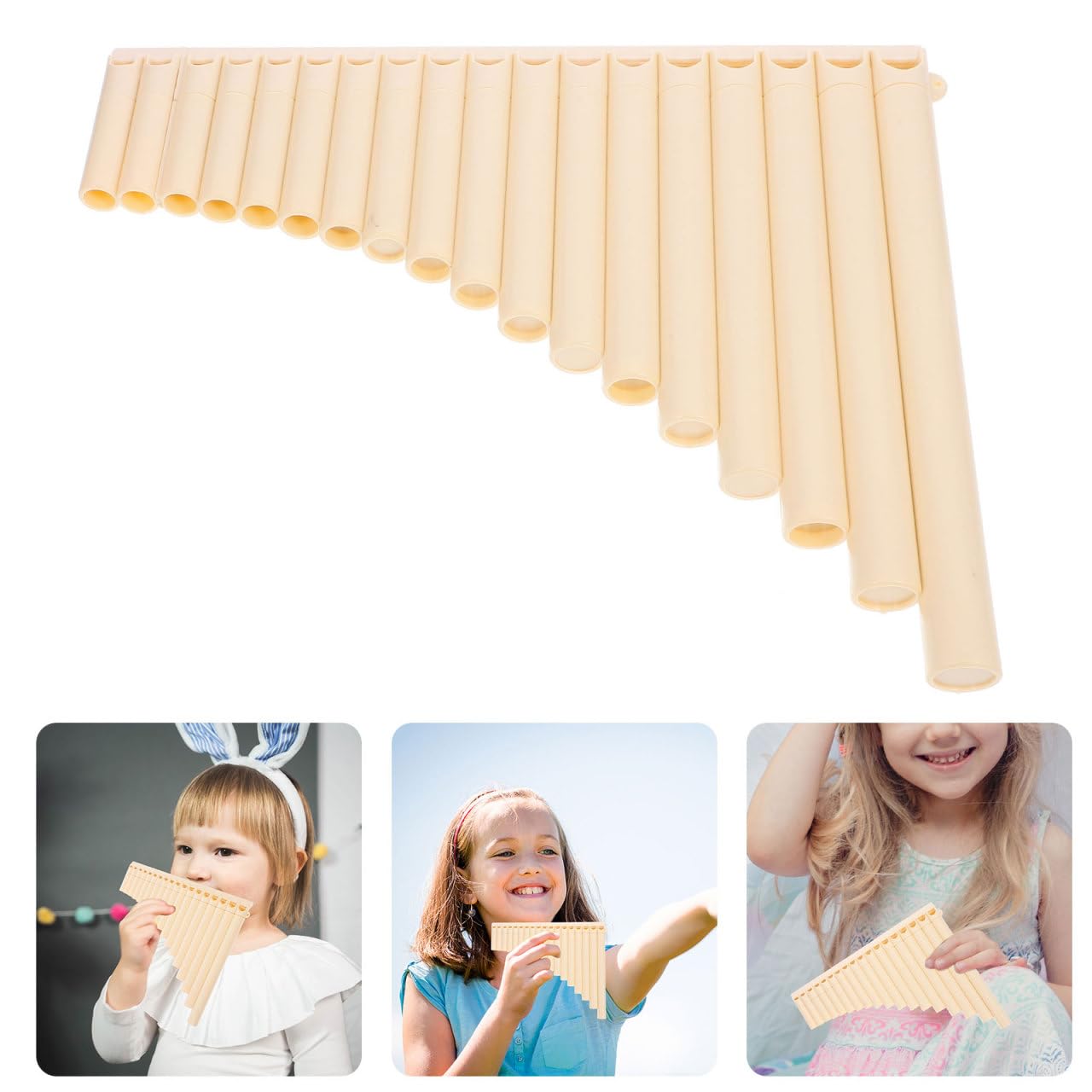 Yardwe Tragbare 18-Rohr PanflöTe C-Ton Professionelle PanflöTe FüR AnfäNger Mit Aufbewahrungstasche Leichtes Musikinstrument FüR Schule Und Ausbildung