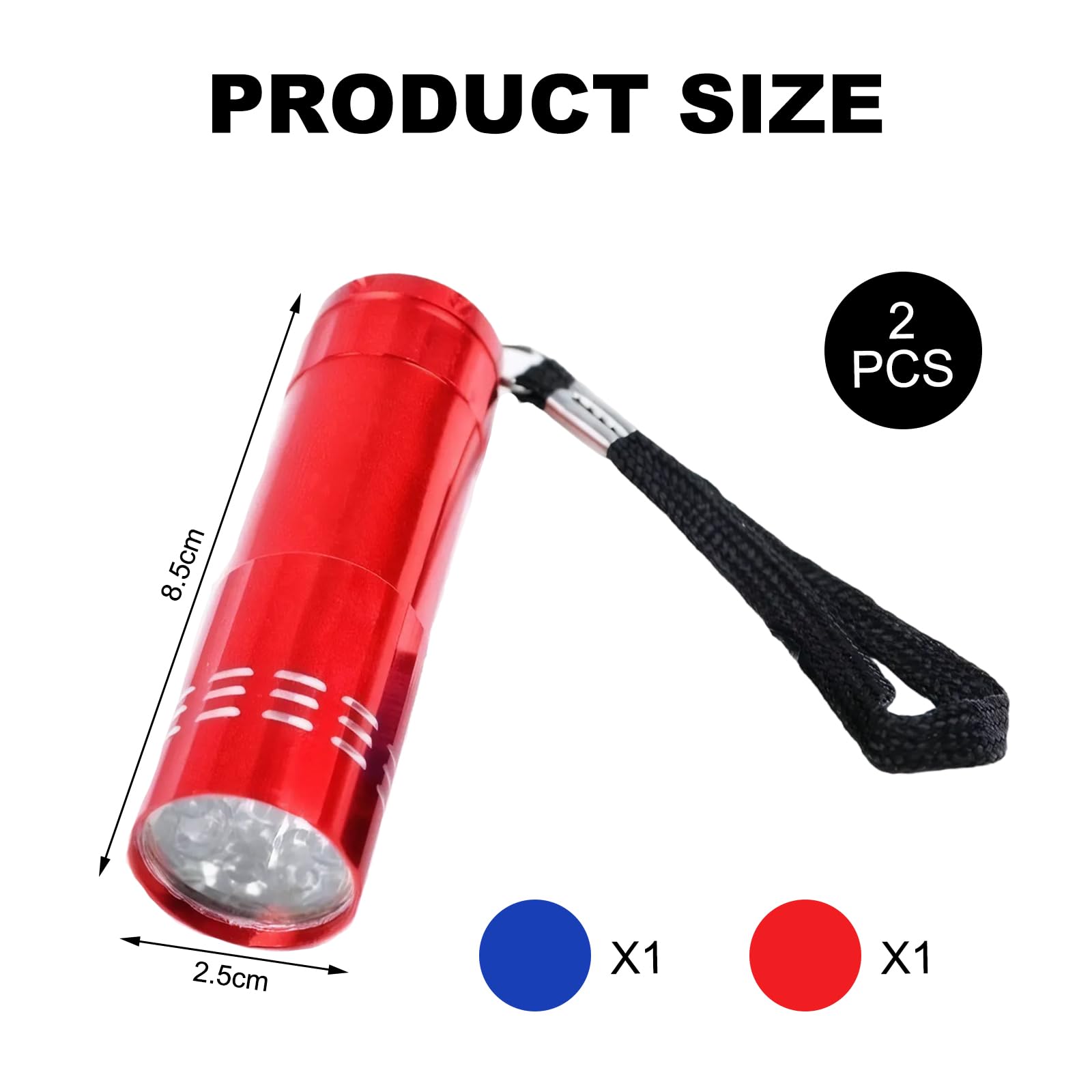 ExcellaElite Mini Torches Small Torch Pocket Flashlight with 9 Ultra-Bright White LEDs Rechargeable Led Super Bright Torches for Kids Men Women Outdoor Camping - Image 3