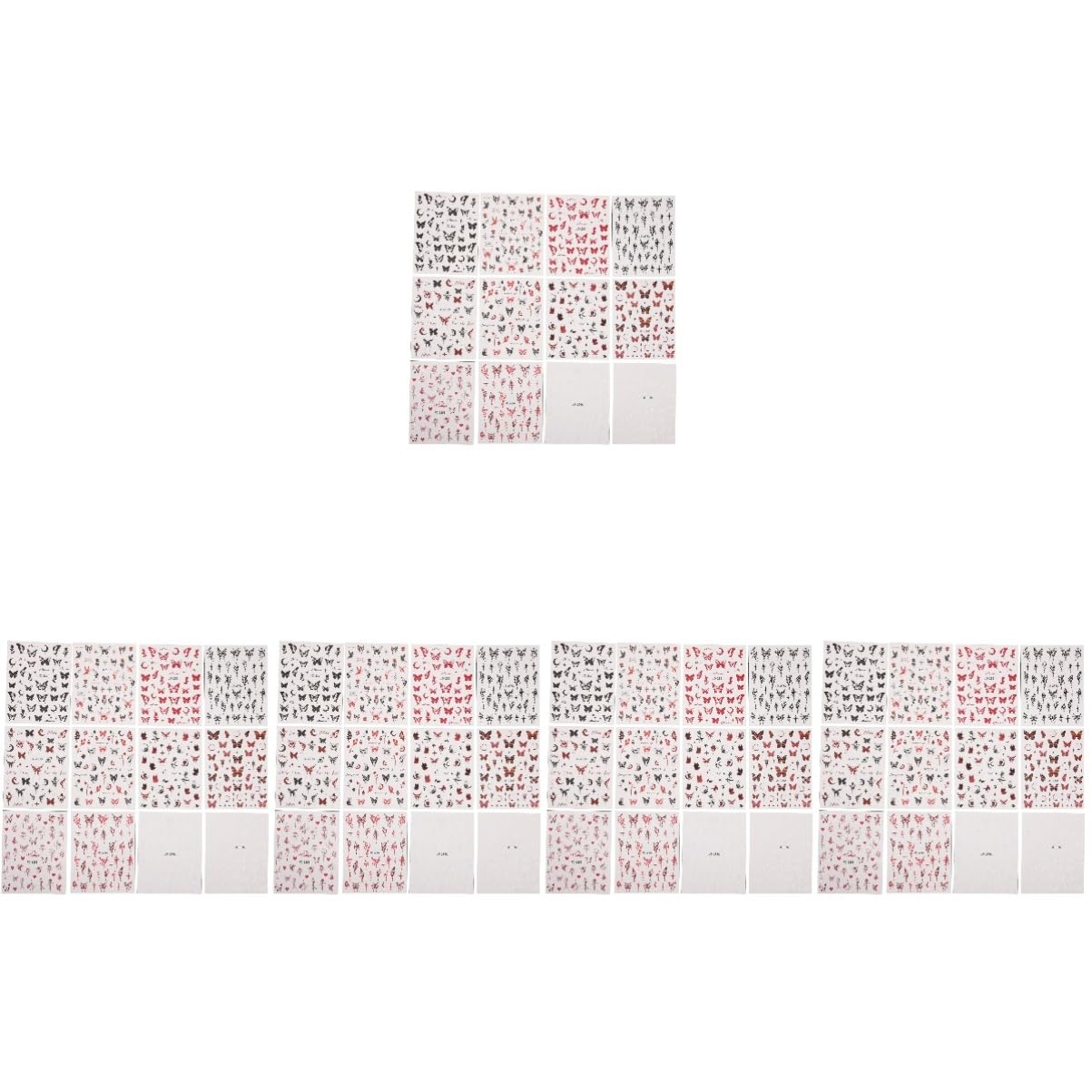 FOMIYES 5 Juegos De Calcomanías Para Uñas Con Diseño De Para Decoración De Uñas 12 Hojas X 5