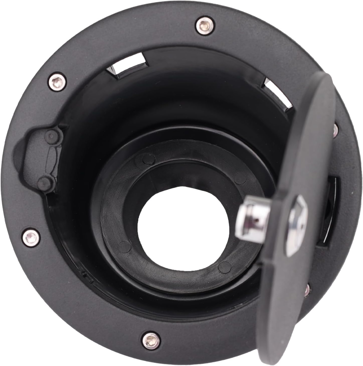 Gas Cap Fuel Filler Door Cover For Jeep Wrangler JK 2007-2018 Accessories Unlimited Rubicon Sahara AOLIHAN 2 Door and 4 Ddoor Locking Gas Tank Door