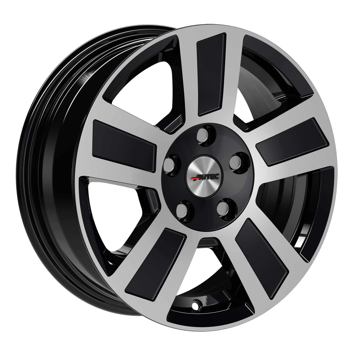 4x AUTEC Felgen Alufelgen TIGRIS 6.0x14 ET30 4x100 Schwarz poliert kompatibel mit Caravan/Anhänger (Trailer) Caravan/Anhänger (Trailer)